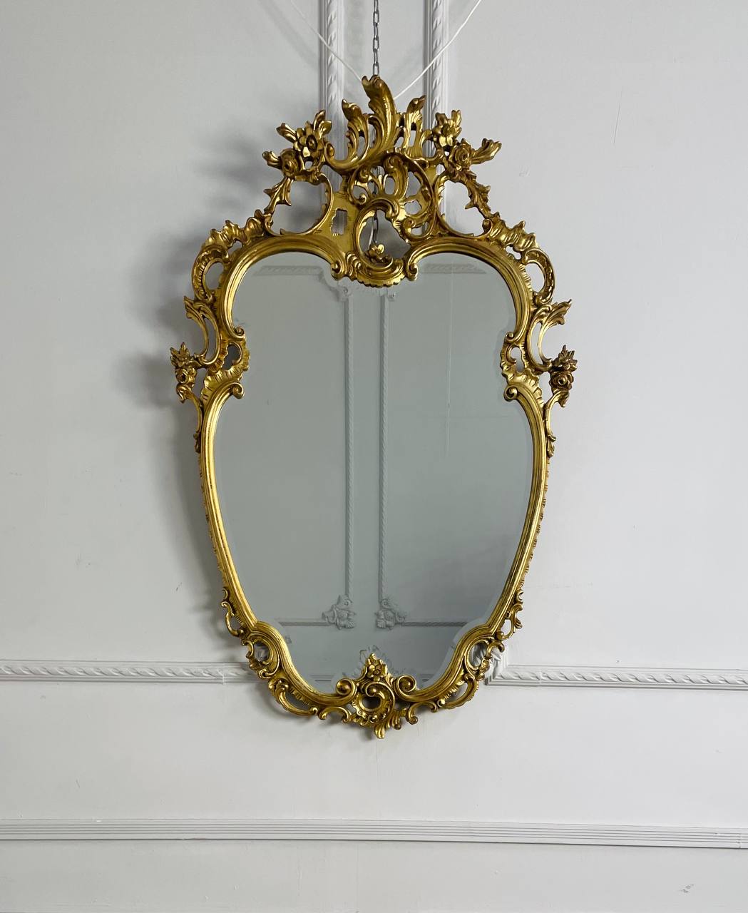 Антикварное каминное зеркало