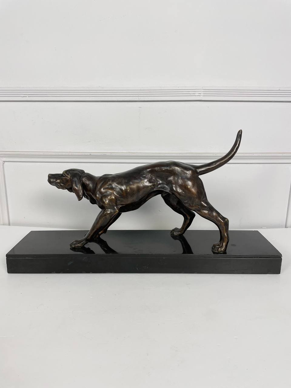 Антикварная скульптура «Пойнтер»