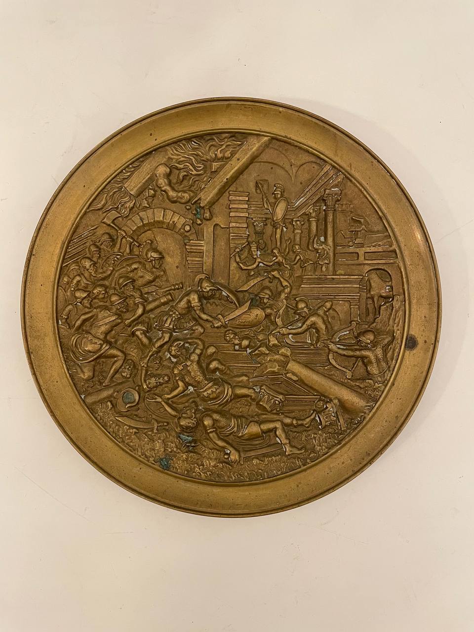 Антикварное блюдо «Битва»