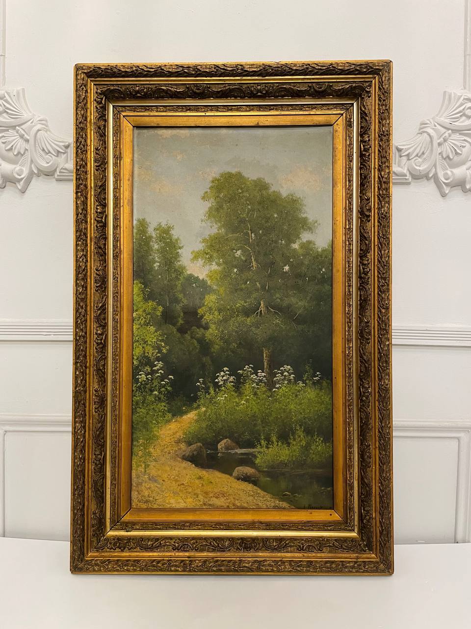 «Пейзаж с деревьями» А.Маслов.