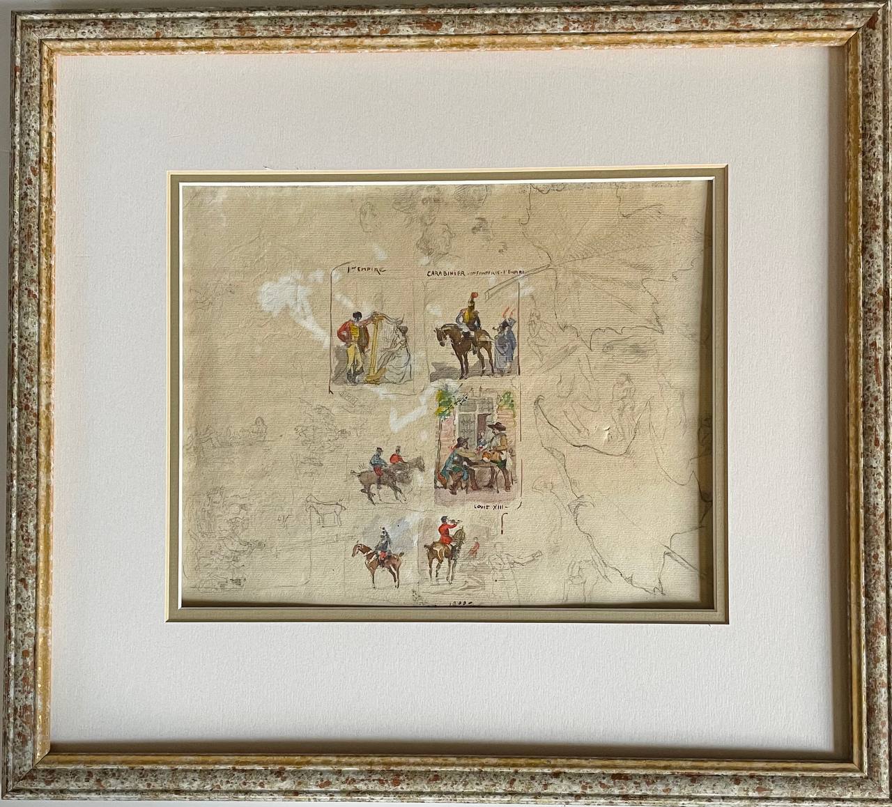 Акварель, карандаш. Двухсторонний рисунок!