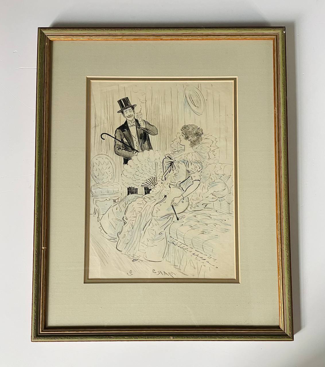 «Беседа» гуашь/карандаш