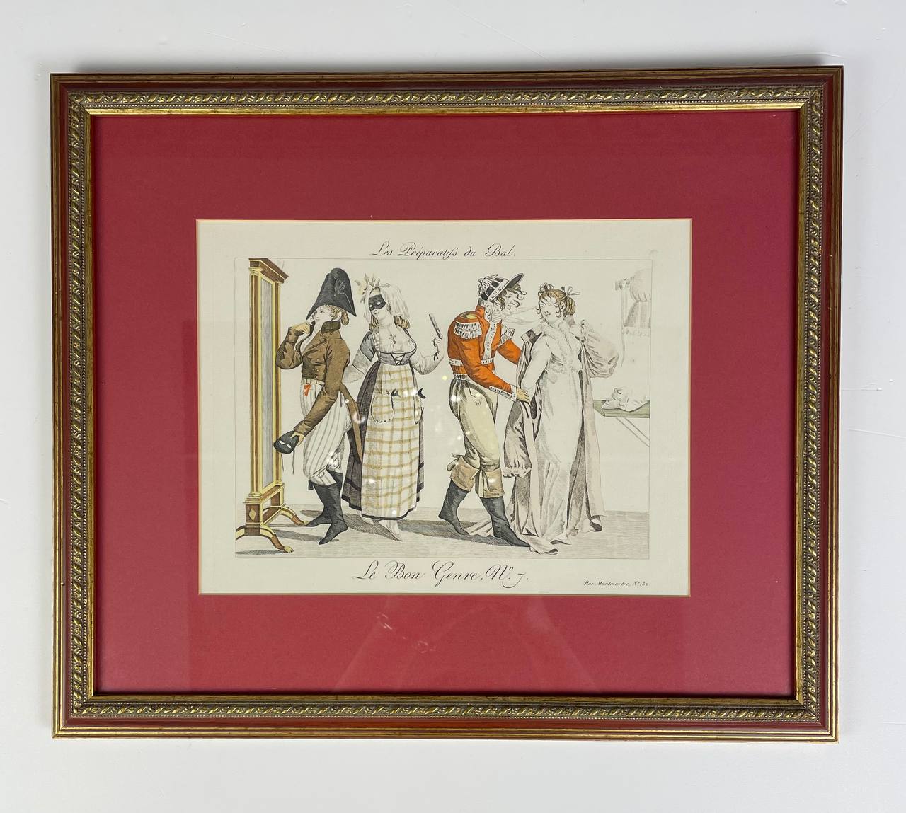 Эстамп «Подготовка к балу»