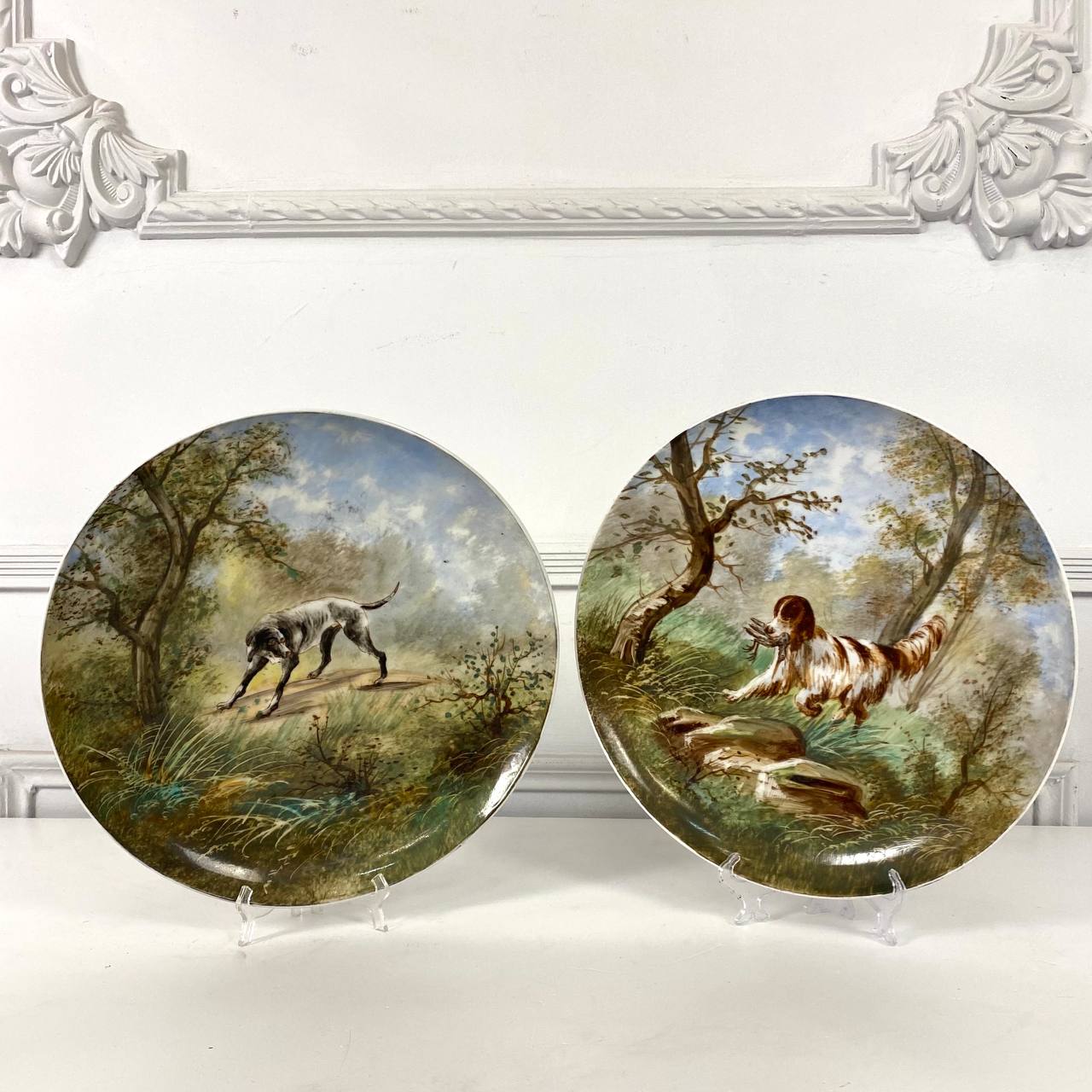 Антикварные блюда "Охота"