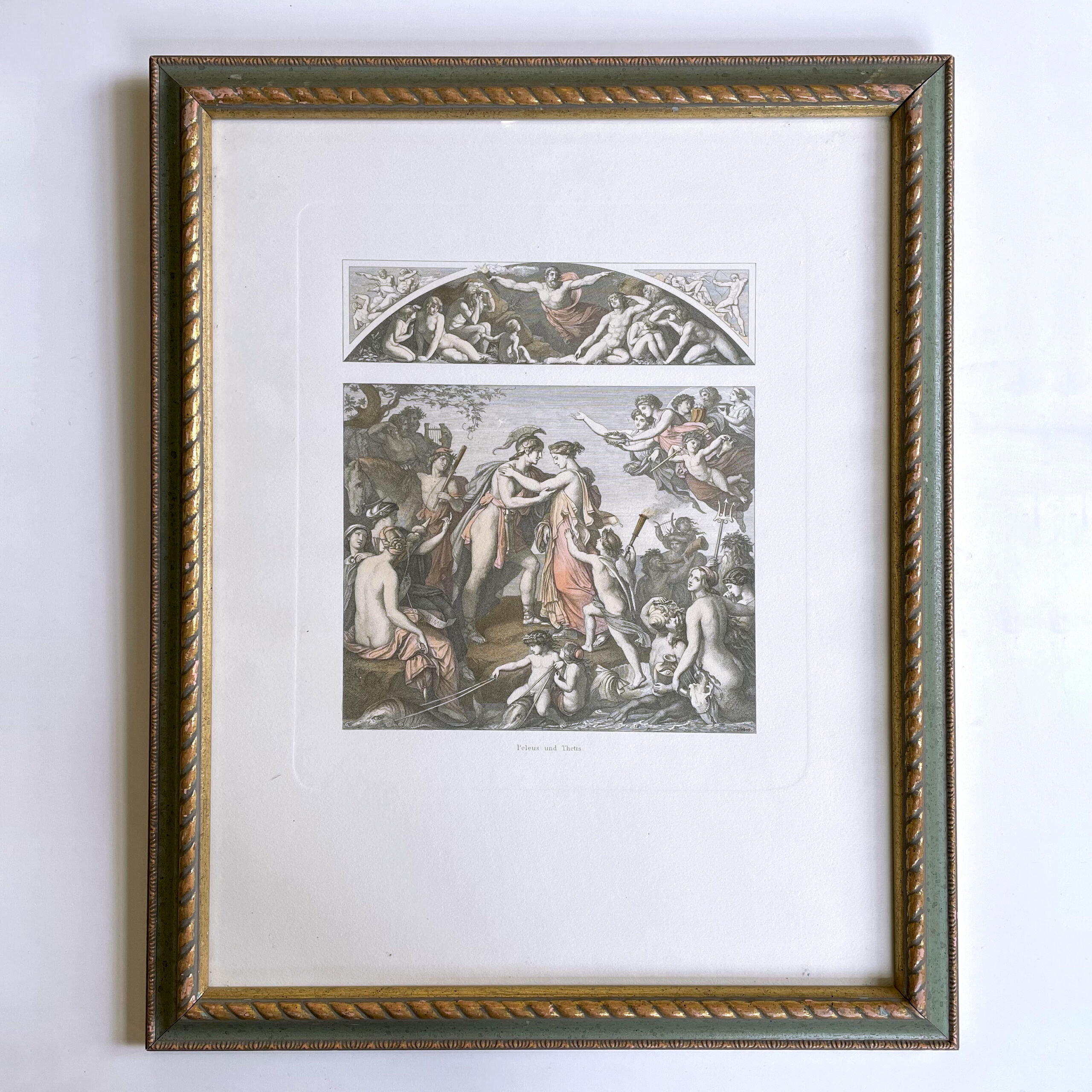 Парные цветные гравюры «Аполлон» и «Пелей и Тетис» 1960х гг..