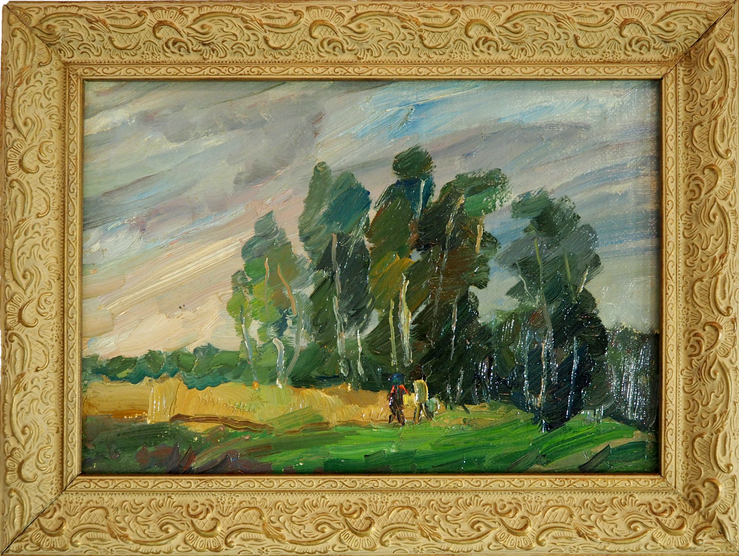 Картина "Ветренный день" И.А.Тимченко. 1987