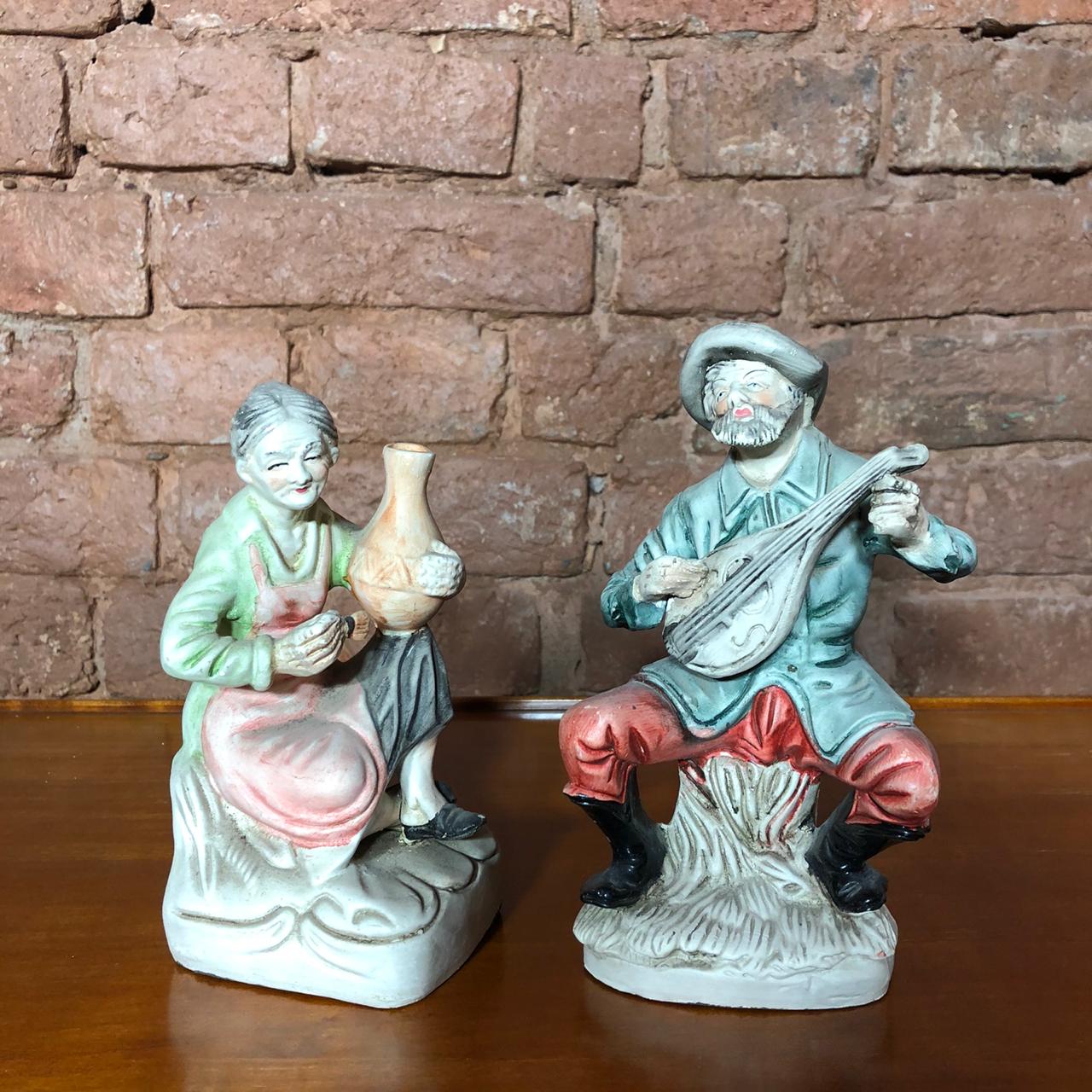 Парные керамические статуэтки начала XX века.