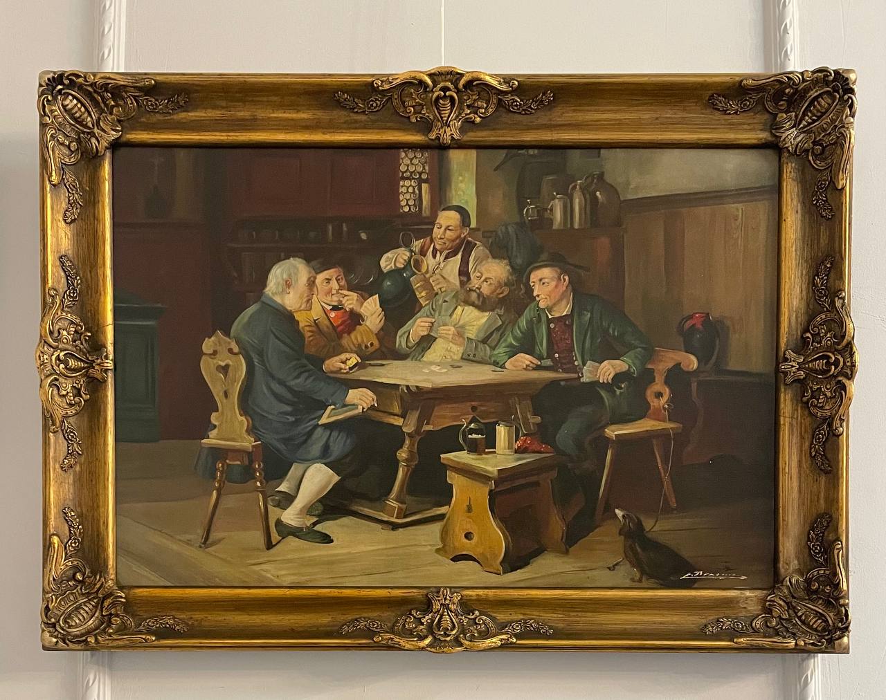 Большая интерьерная картина «Картежники»