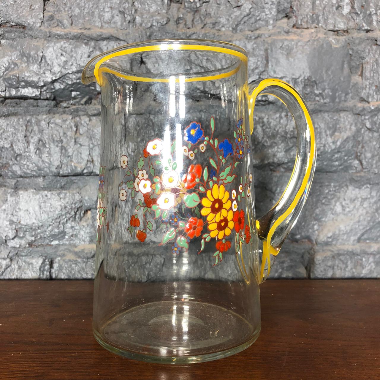 Хрустальный антикварный кувшин начала XX века.