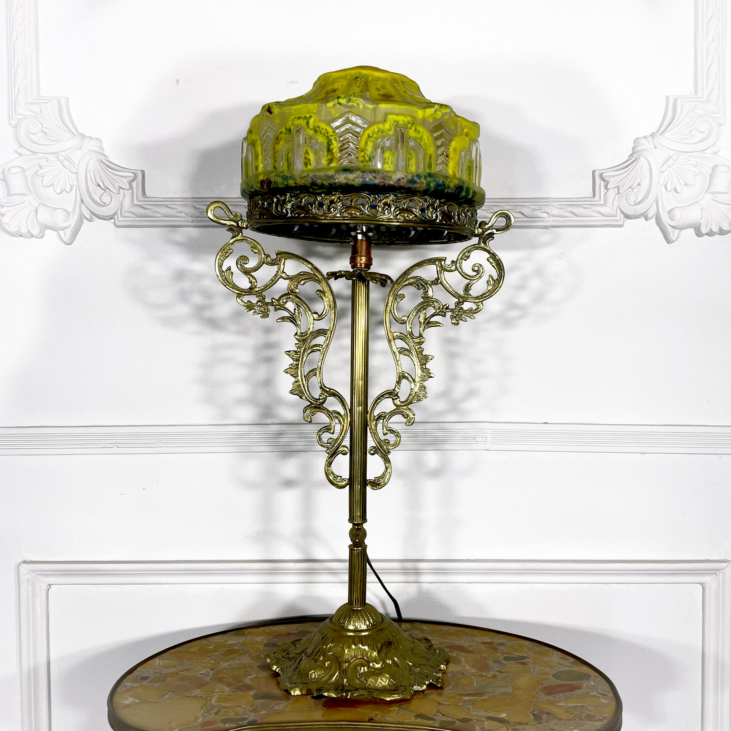 Лампа антикварная Ар Нуво начала XX века.