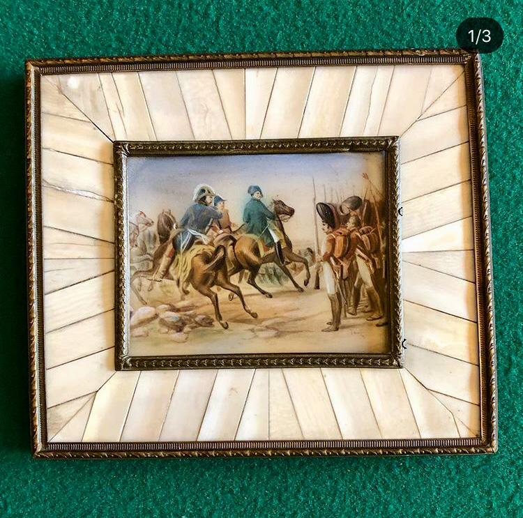 Миниатюра антикварная "Армия Наполеона" XIX века.