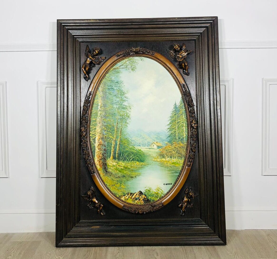 Пейзаж антикварный середины XX века.