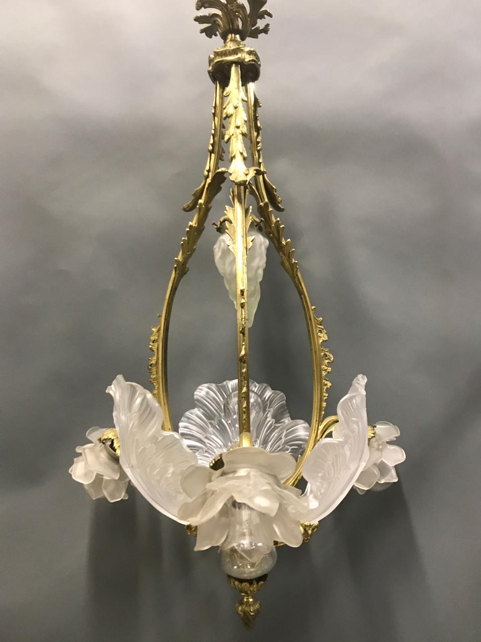 Люстра антикварная рубежа XIX-XX веков.