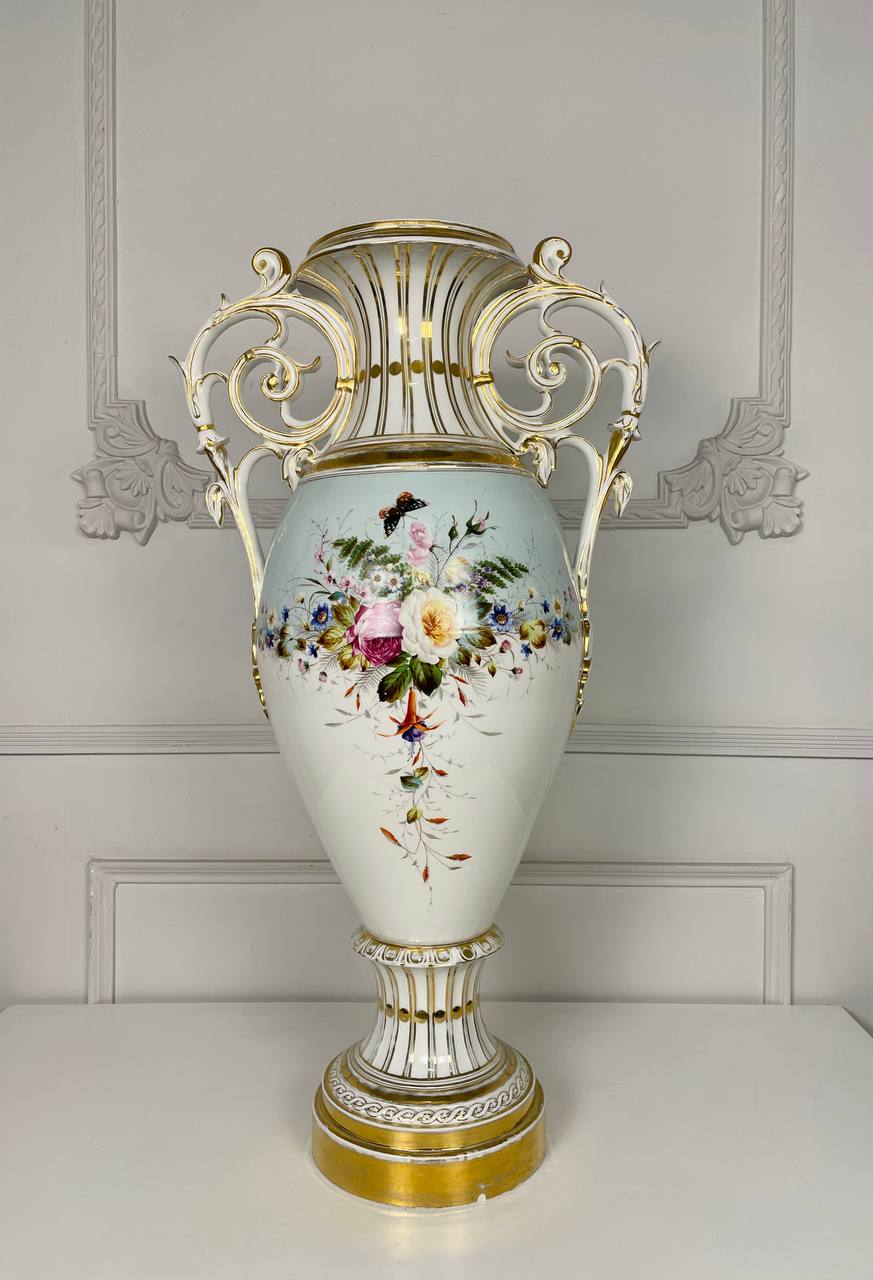 Большая парадная ваза Императорского фарфорового завода