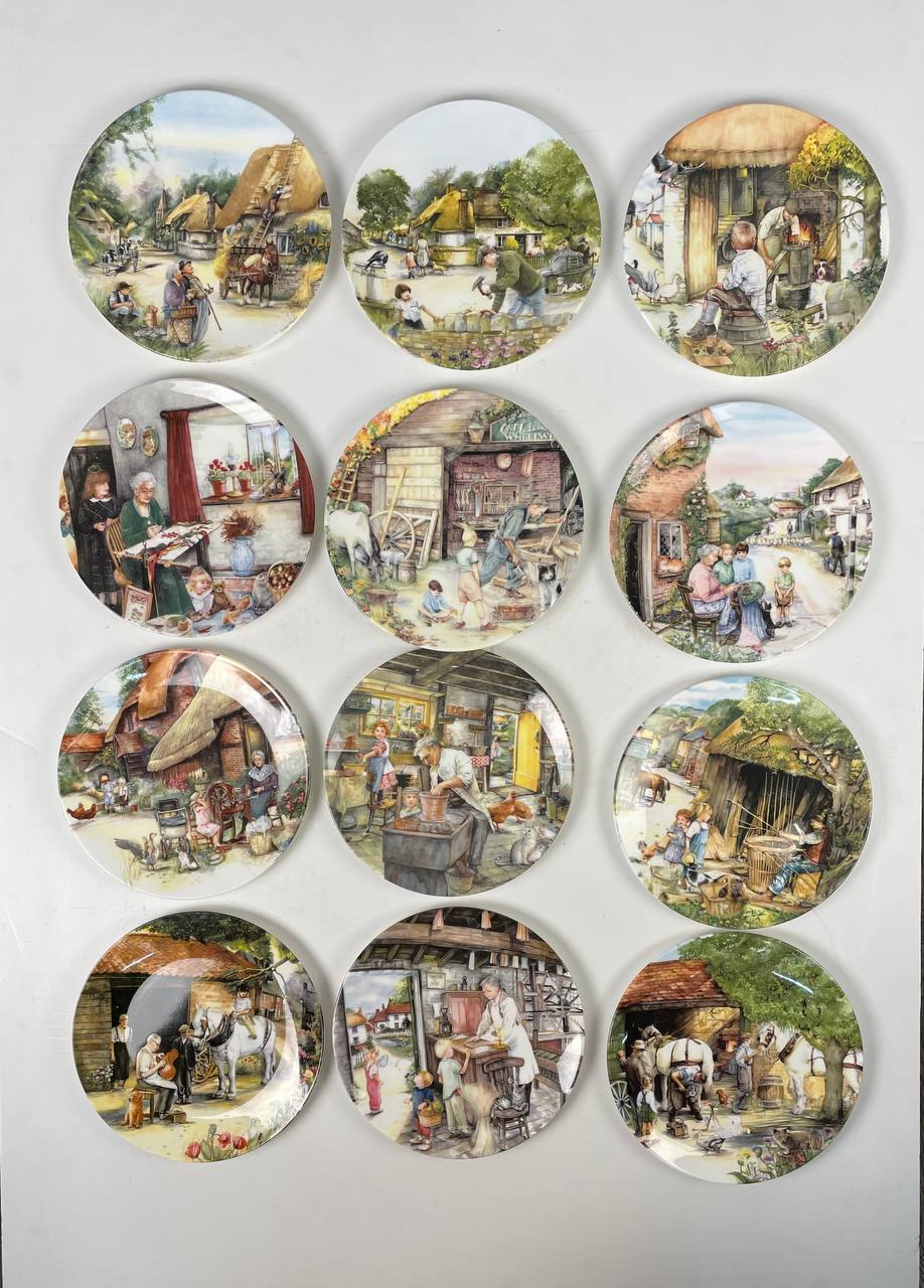 Набор коллекционных тарелочек «Старинные деревенские ремесла» Royal Doulton